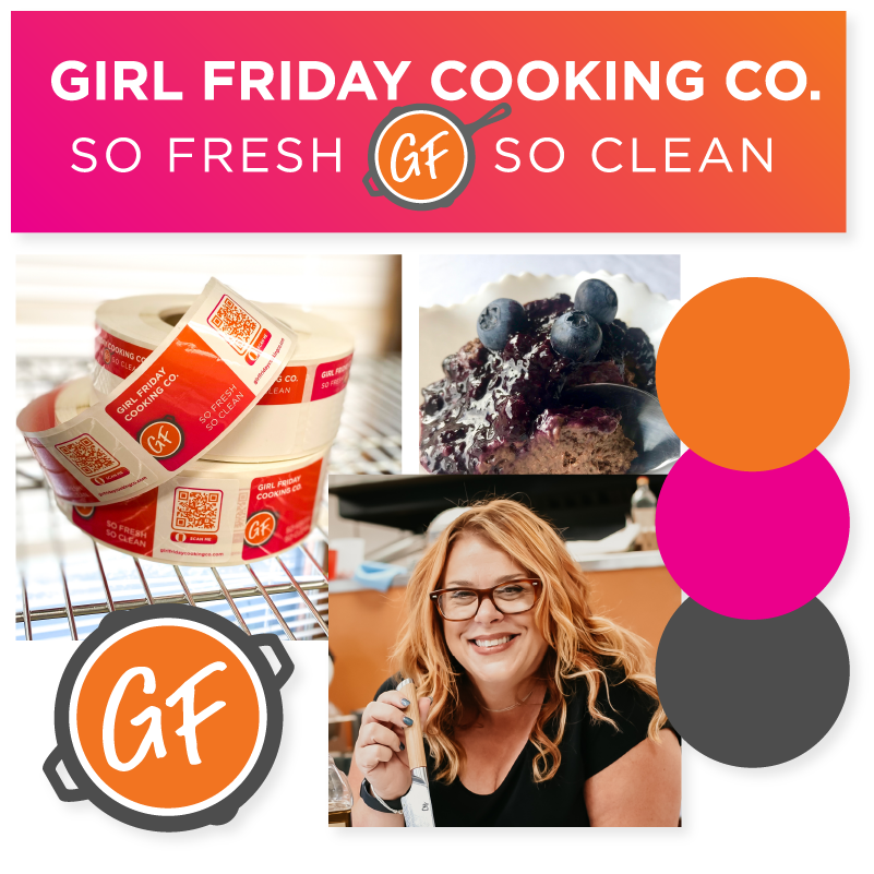 Girl Friday brand collage